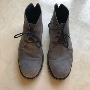 Suede Lace-Up Boots